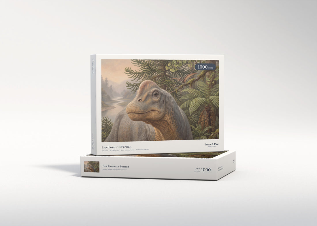 Brachiosaurus Portrait jigsaw puzzle - gift box