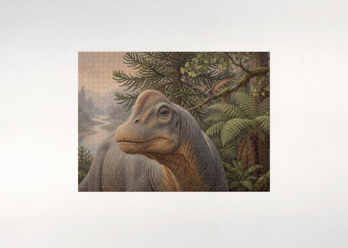 Brachiosaurus Portrait jigsaw puzzle - flat puzzle