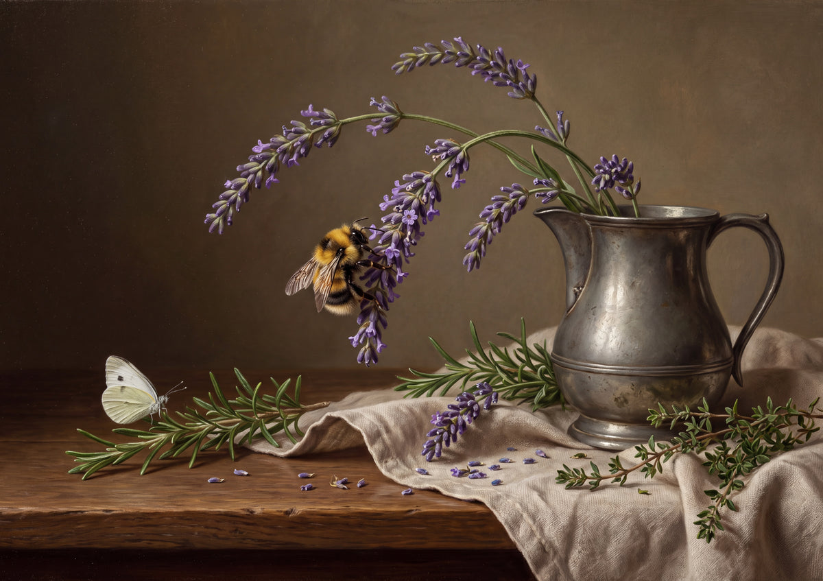 Bumblebee in the Lavender jigsaw puzzle