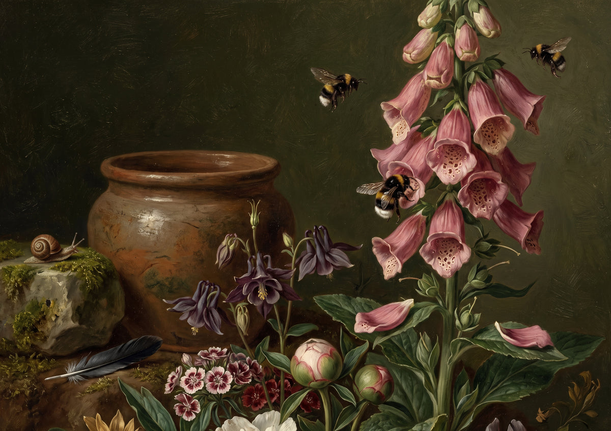 Bumblebee on the Foxglove jigsaw puzzle