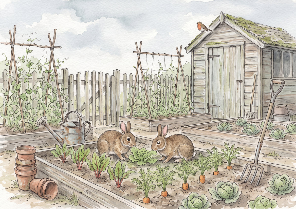Bunnies in the Vegetable Garden jigsaw puzzle
