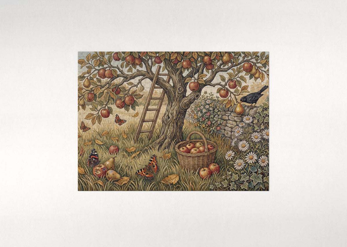 Butterflies in the Autumn Orchard jigsaw puzzle - flat puzzle
