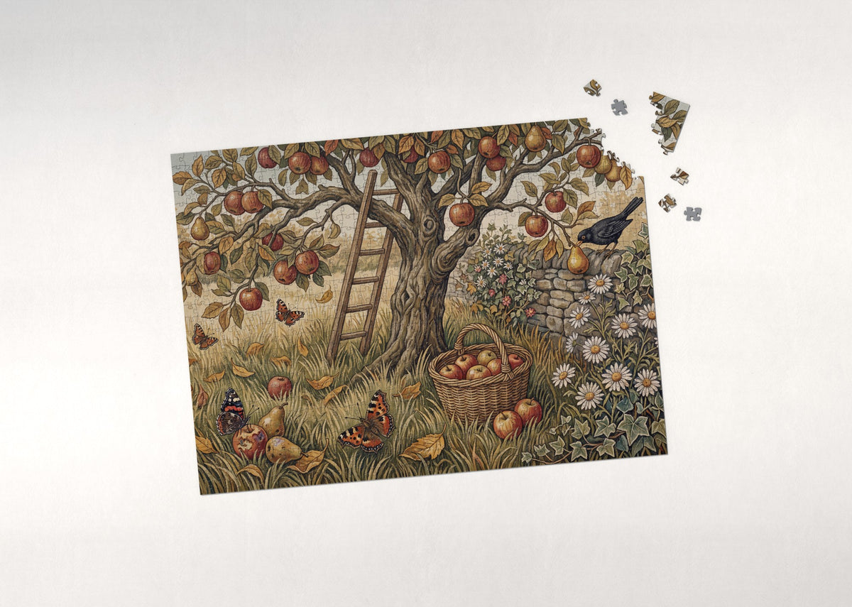 Butterflies in the Autumn Orchard jigsaw puzzle - puzzle with loose pieces