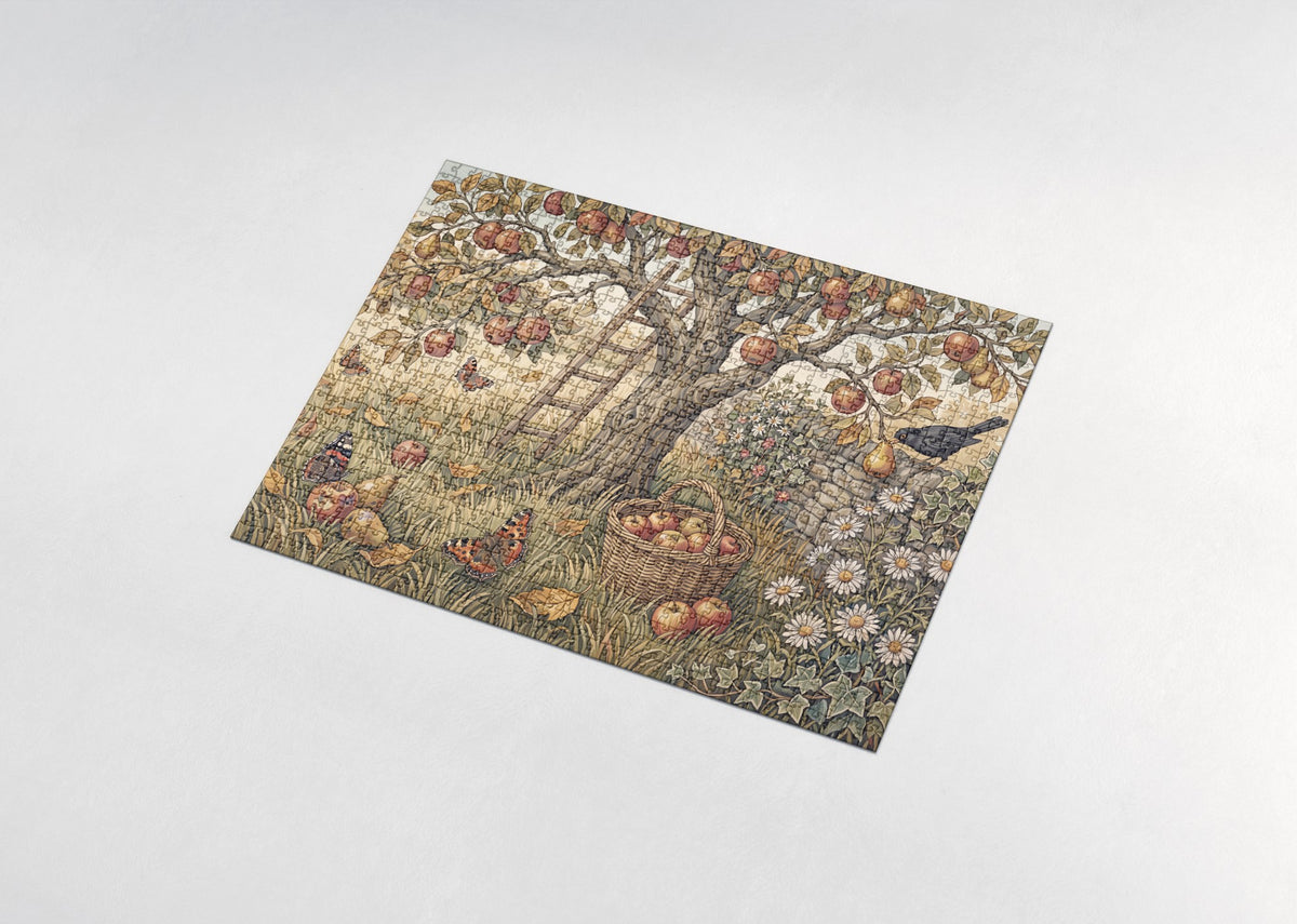Butterflies in the Autumn Orchard jigsaw puzzle - assembled puzzle