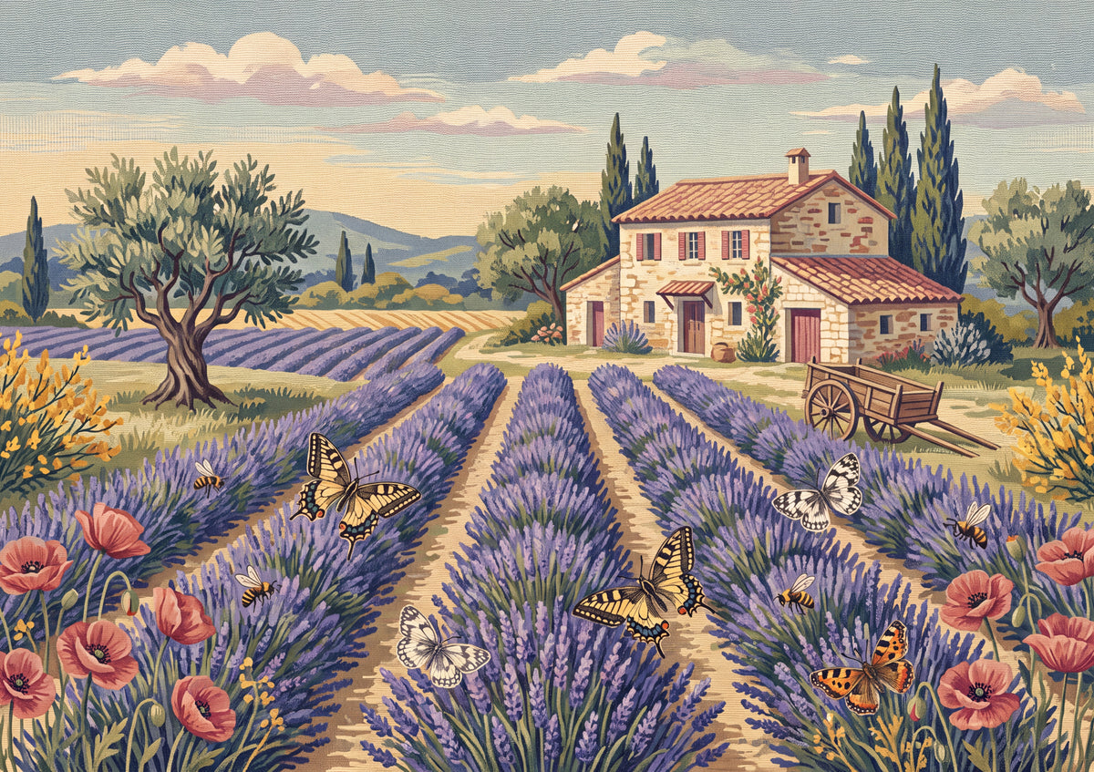 Butterflies in the Lavender Field jigsaw puzzle