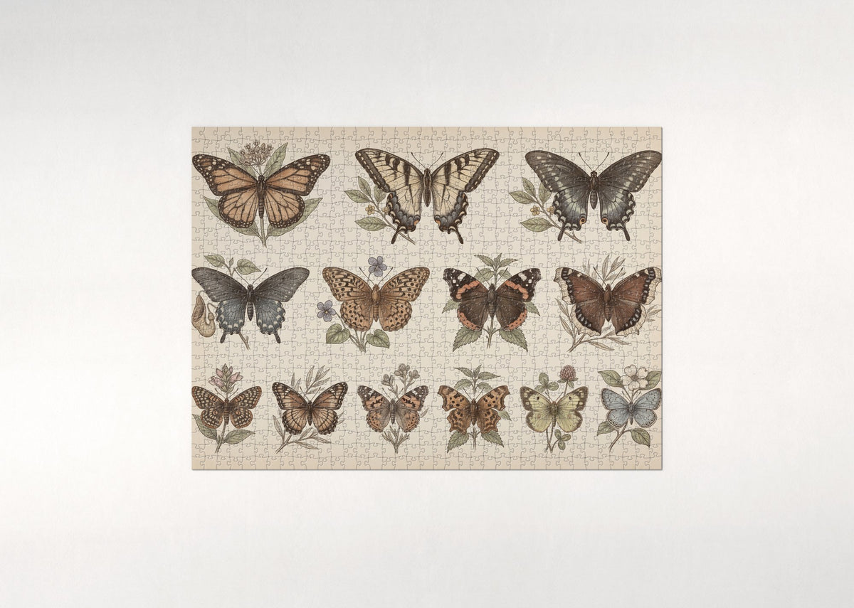 Butterflies of North America Field Guide jigsaw puzzle - flat puzzle