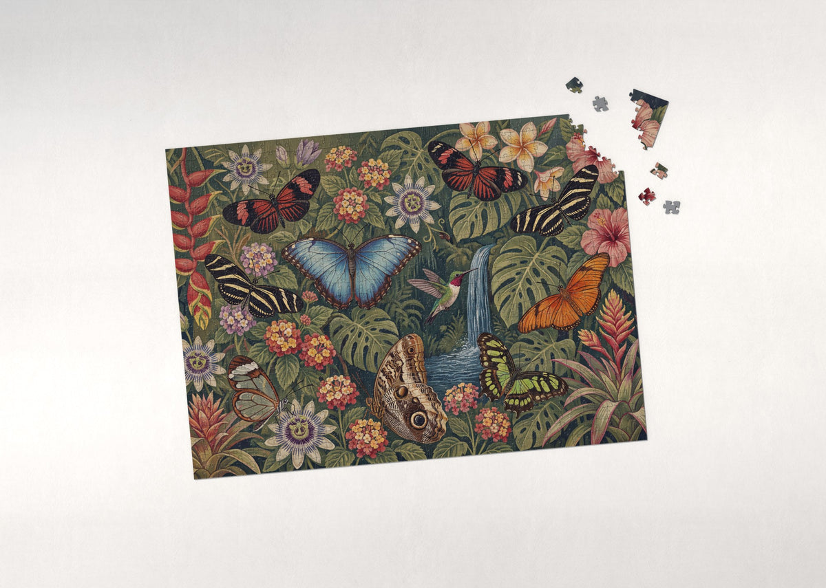 Butterflies of the Tropics jigsaw puzzle - puzzle with loose pieces