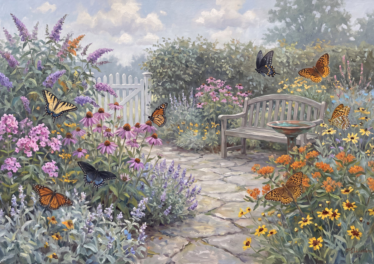 Butterfly Garden in Full Bloom jigsaw puzzle