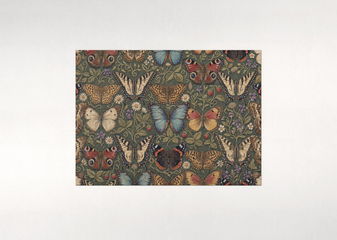 Butterfly Wings Pattern jigsaw puzzle - gift box