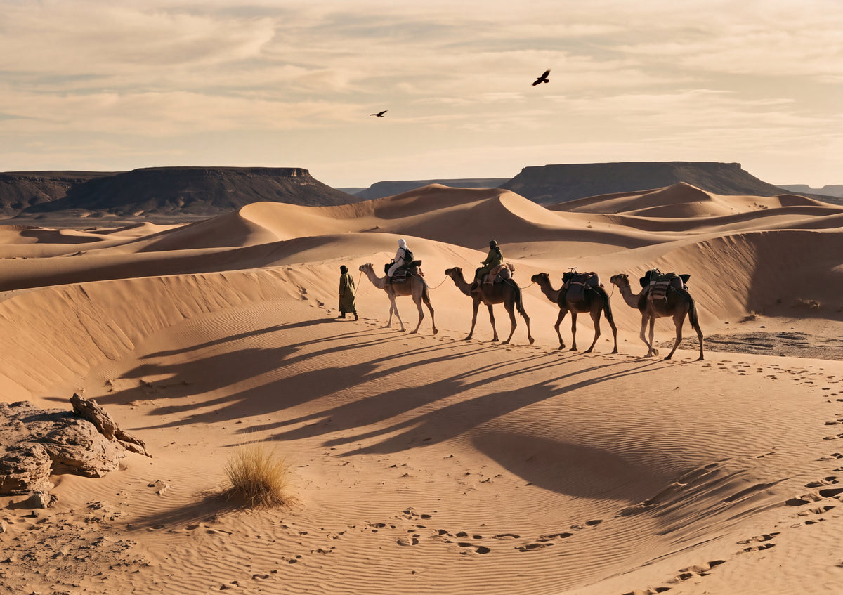 Camels Crossing the Sand Dunes jigsaw puzzle