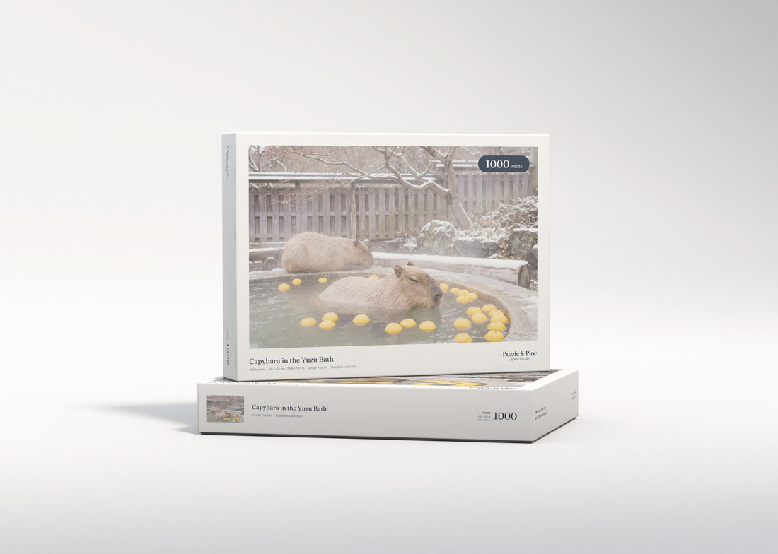 Capybara in the Yuzu Bath jigsaw puzzle - gift box