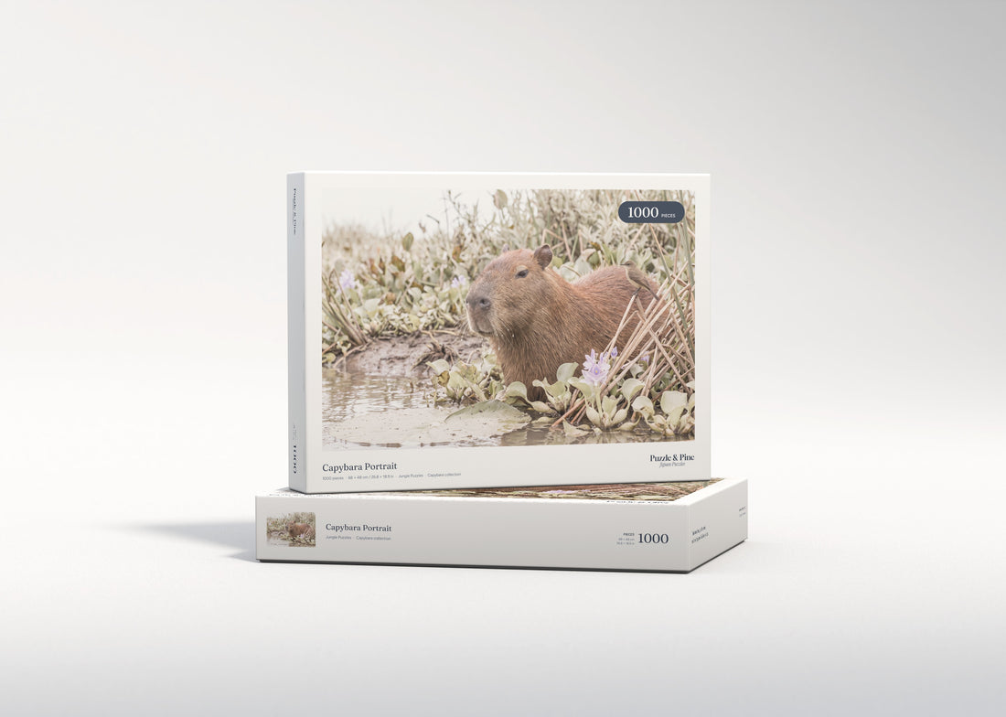 Capybara Portrait jigsaw puzzle - gift box
