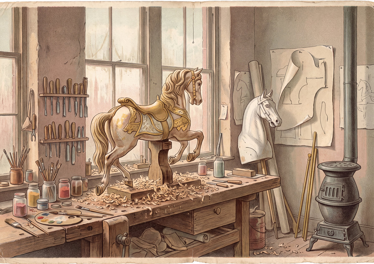 Carousel Horse in the Painter's Workshop jigsaw puzzle