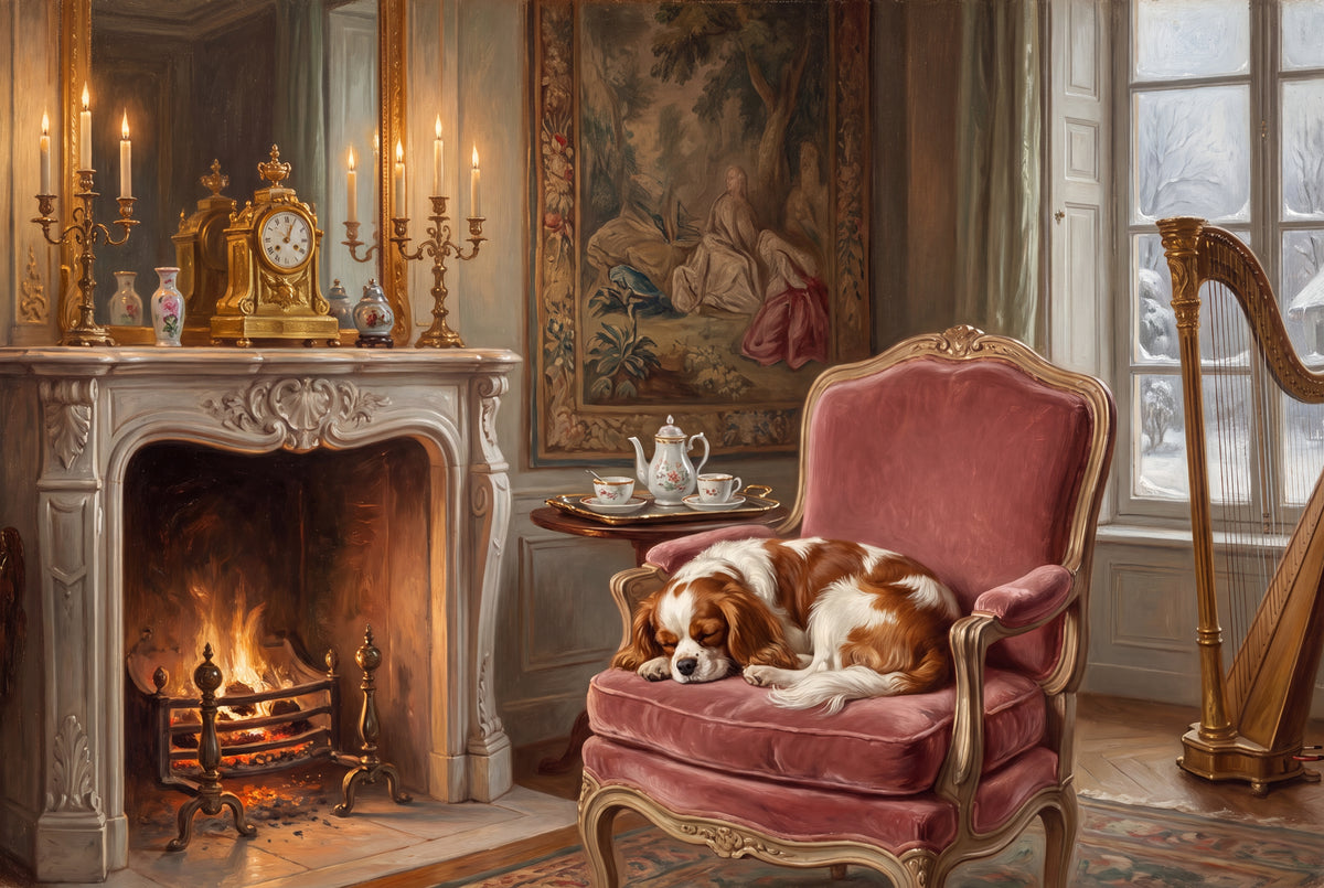 Cavalier in the Velvet Fireside Armchair jigsaw puzzle