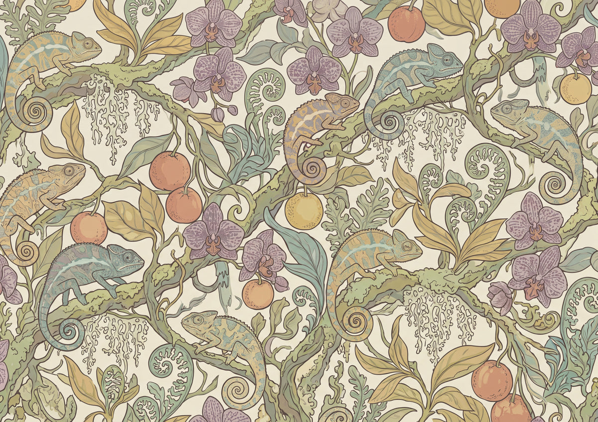 Chameleon Pattern Illustration jigsaw puzzle