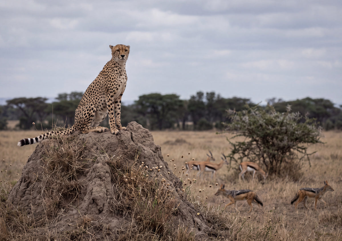 Cheetah on the Termite Mound jigsaw puzzle