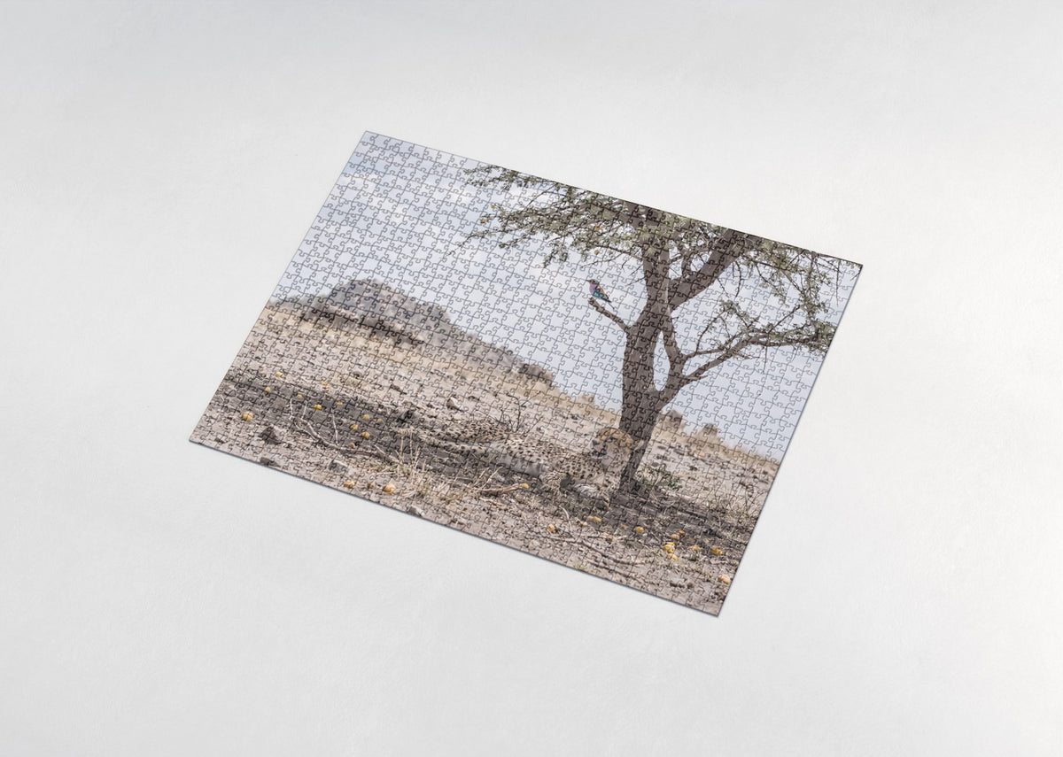 Cheetah Resting Under the Shade Tree jigsaw puzzle - assembled puzzle
