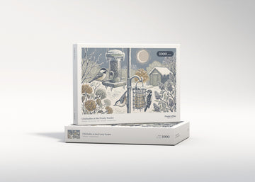 Chickadee at the Frosty Feeder jigsaw puzzle - gift box