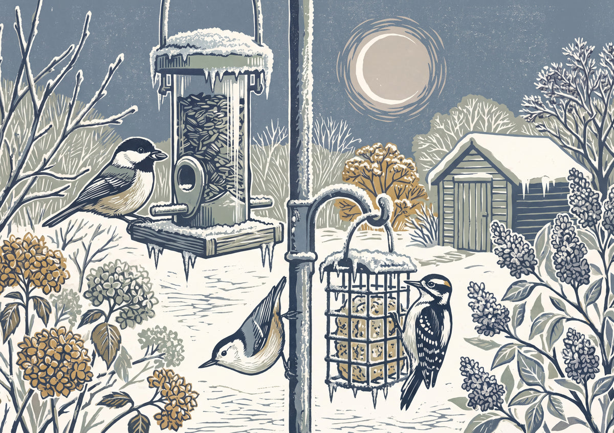 Chickadee at the Frosty Feeder jigsaw puzzle