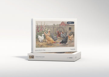 Chicken Breeds Collage jigsaw puzzle - gift box