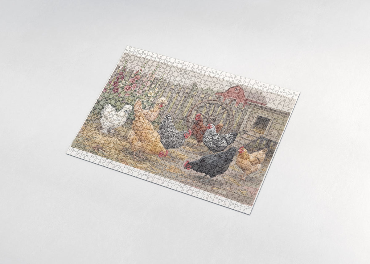 Chicken Breeds Collage jigsaw puzzle - assembled puzzle