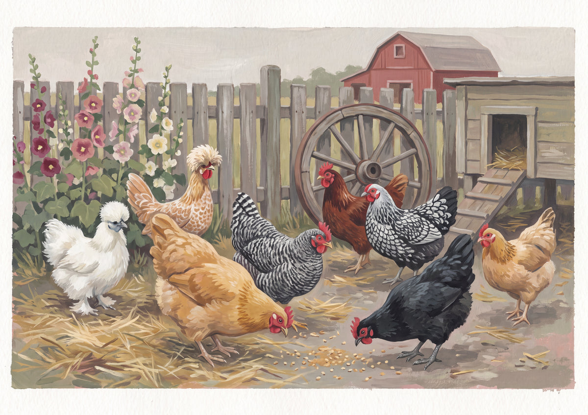 Chicken Breeds Collage jigsaw puzzle