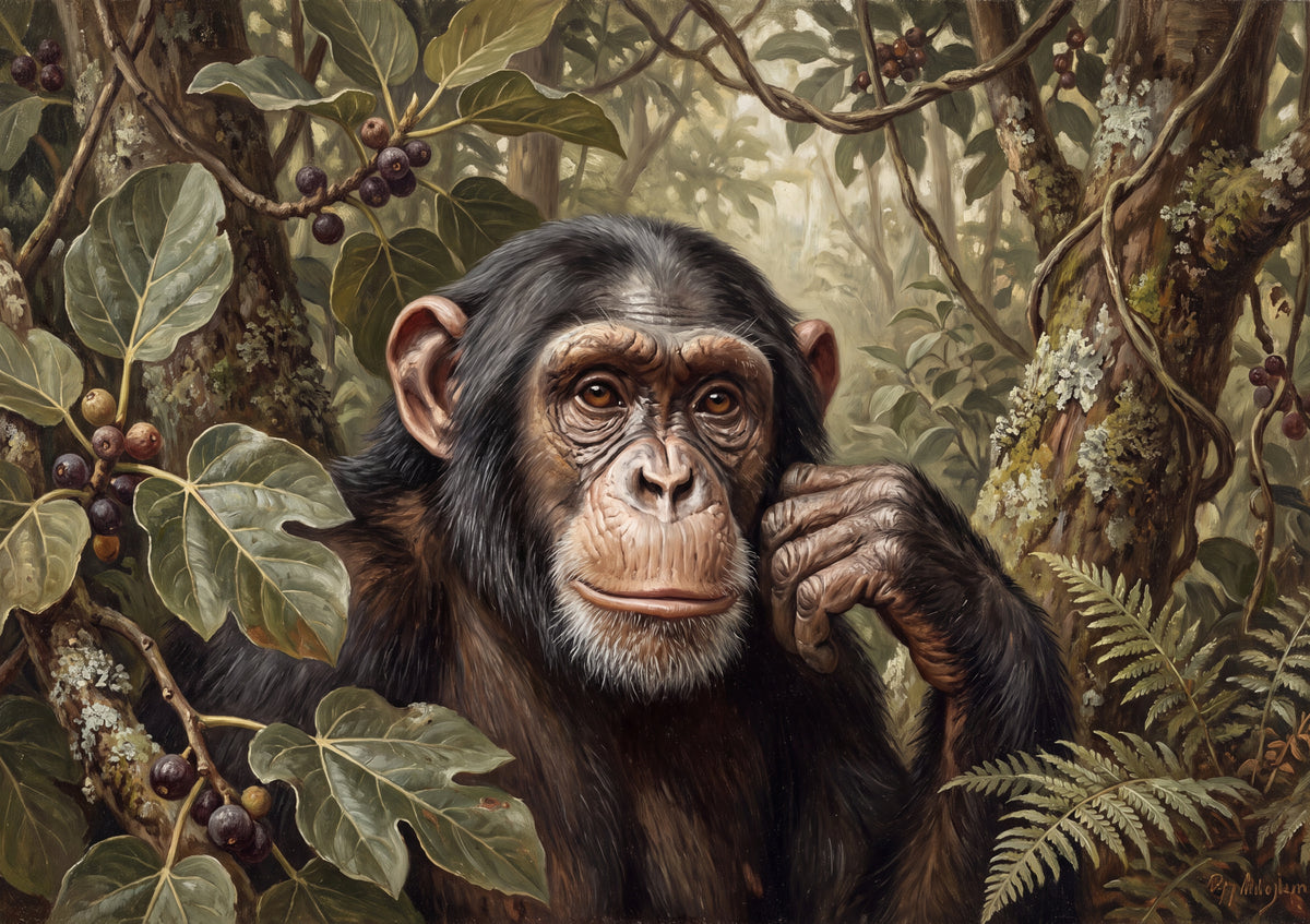 Chimpanzee Portrait jigsaw puzzle