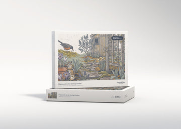Chipmunk in the Spring Garden jigsaw puzzle - gift box