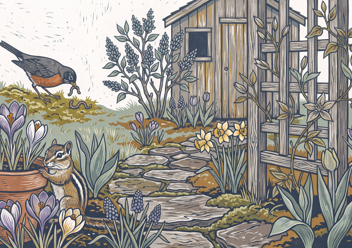 Chipmunk in the Spring Garden jigsaw puzzle