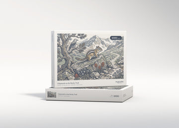 Chipmunk on the Rocky Trail jigsaw puzzle - gift box