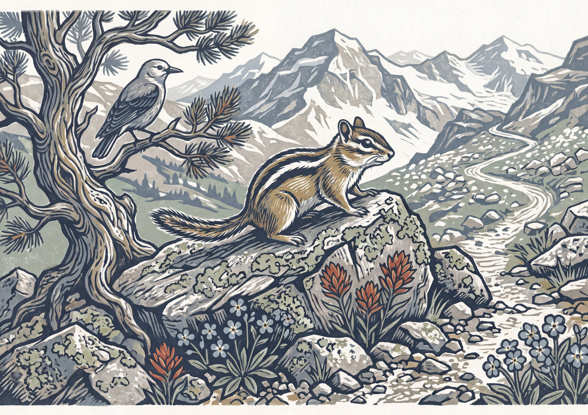 Chipmunk on the Rocky Trail jigsaw puzzle