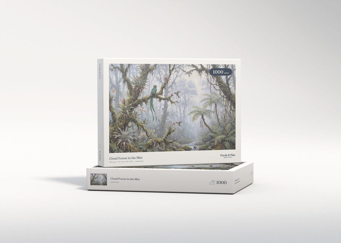 Cloud Forest in the Mist jigsaw puzzle - gift box