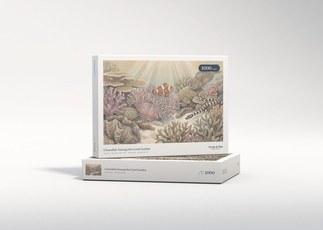 Clownfish Among the Coral Garden jigsaw puzzle - gift box