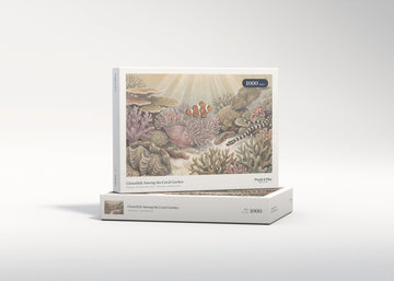 Clownfish Among the Coral Garden jigsaw puzzle - gift box