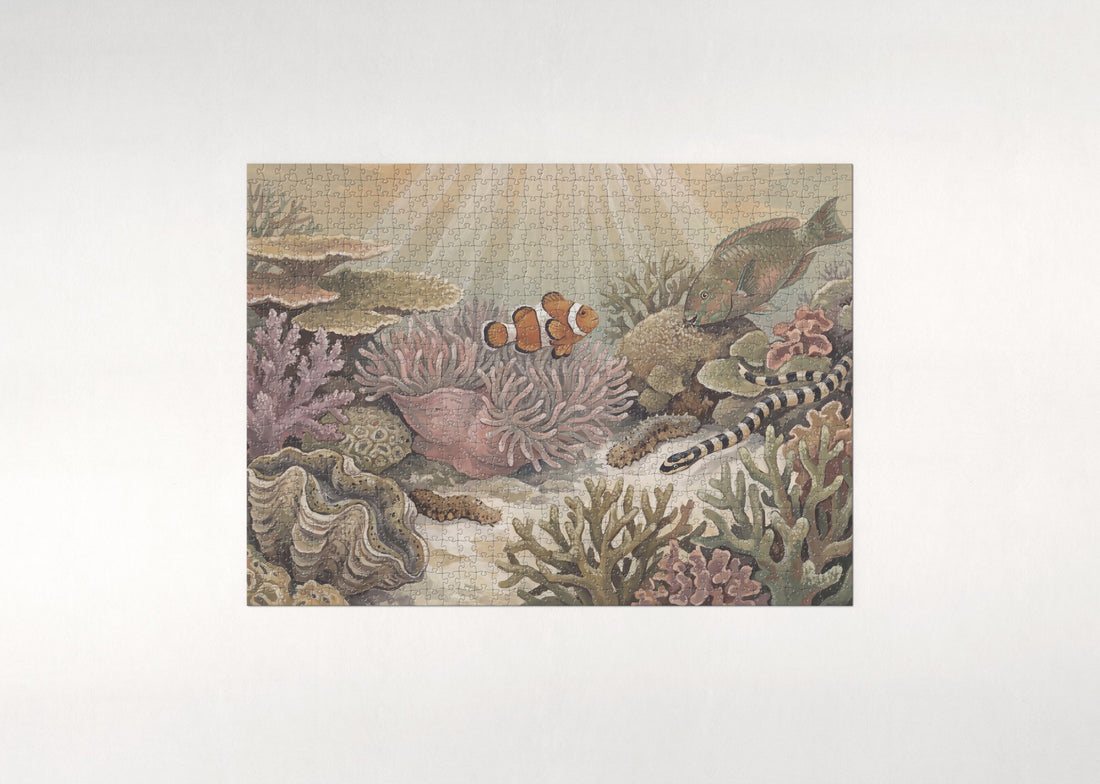 Clownfish Among the Coral Garden jigsaw puzzle - gift box