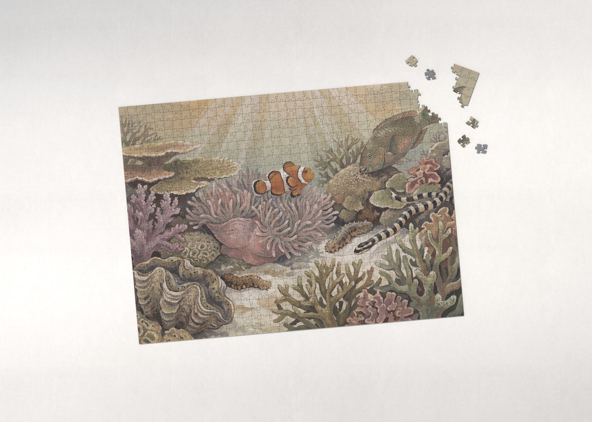 Clownfish Among the Coral Garden jigsaw puzzle - puzzle with loose pieces