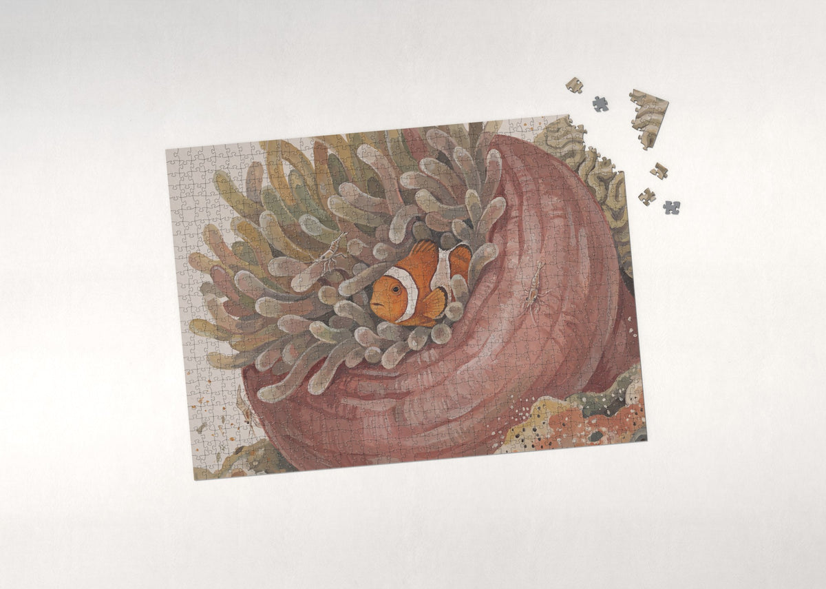 Clownfish and Anemone Close Up jigsaw puzzle - puzzle with loose pieces