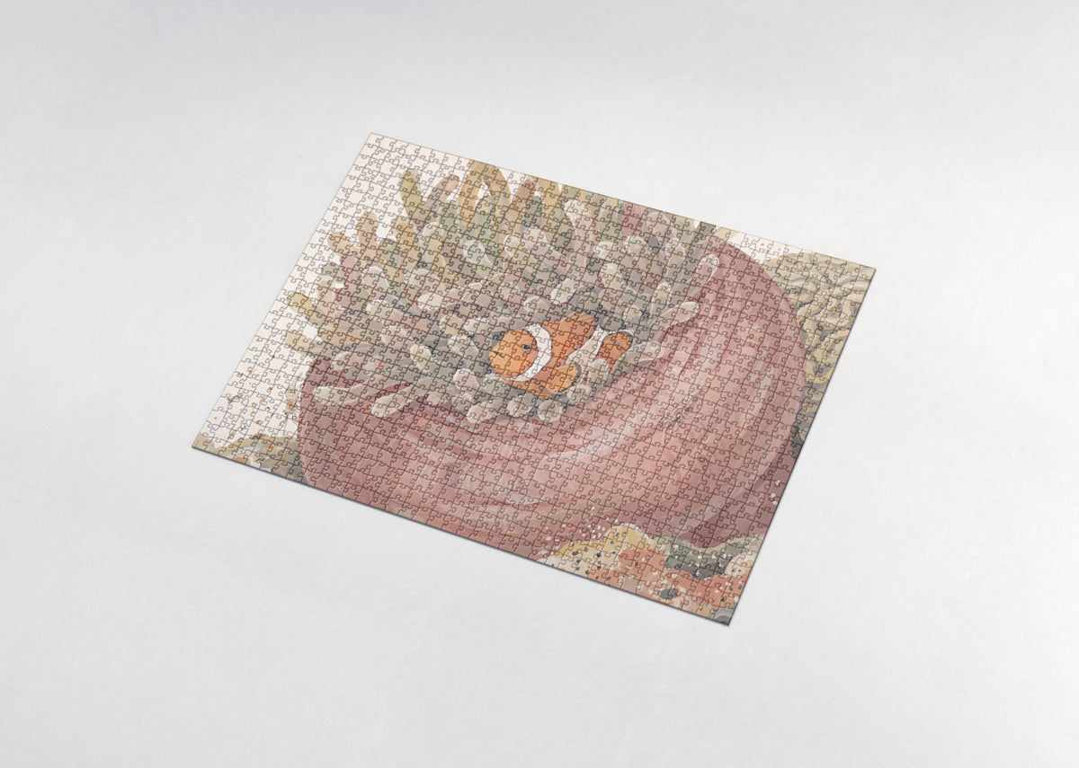 Clownfish and Anemone Close Up jigsaw puzzle - assembled puzzle