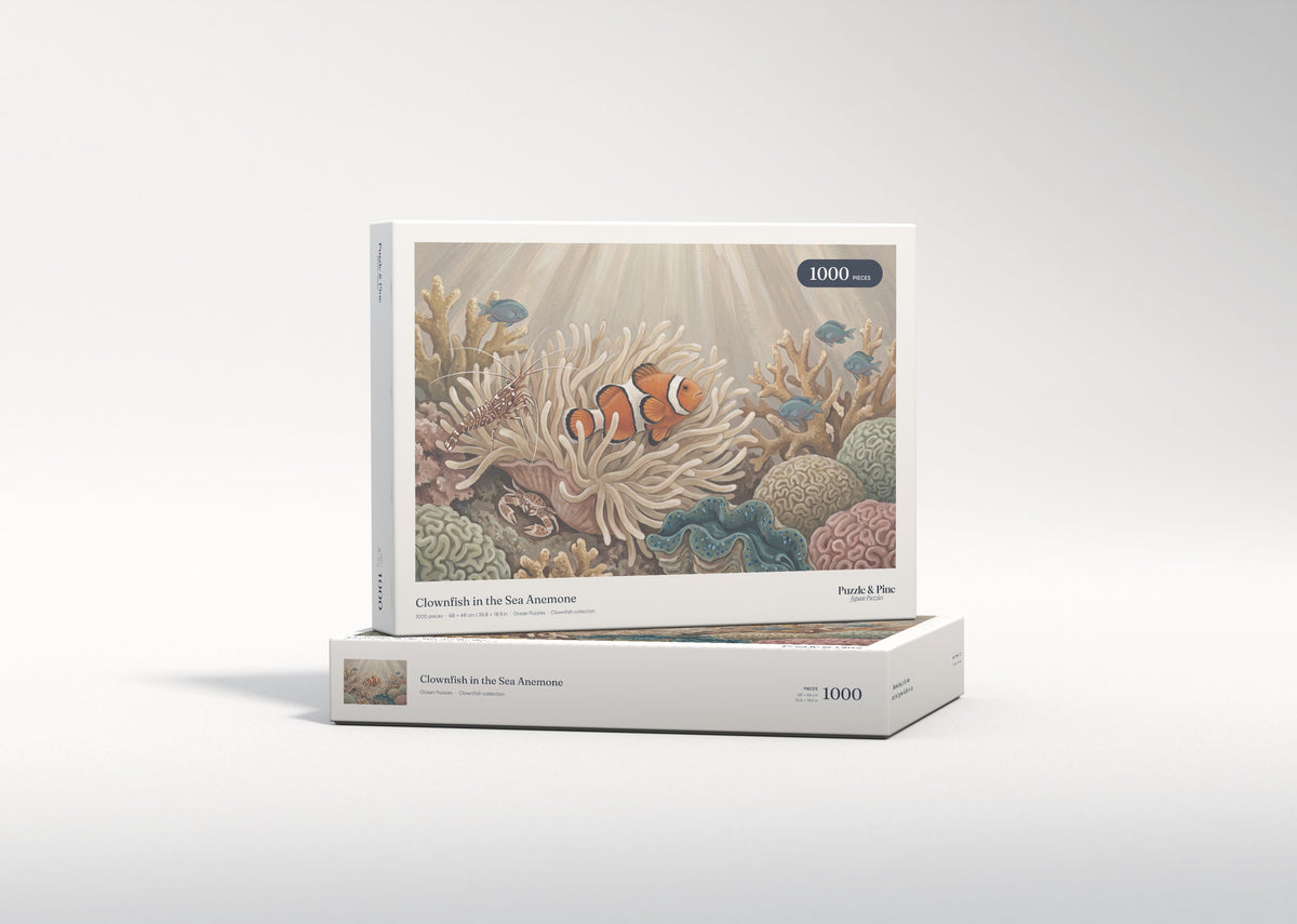 Clownfish in the Sea Anemone jigsaw puzzle - gift box