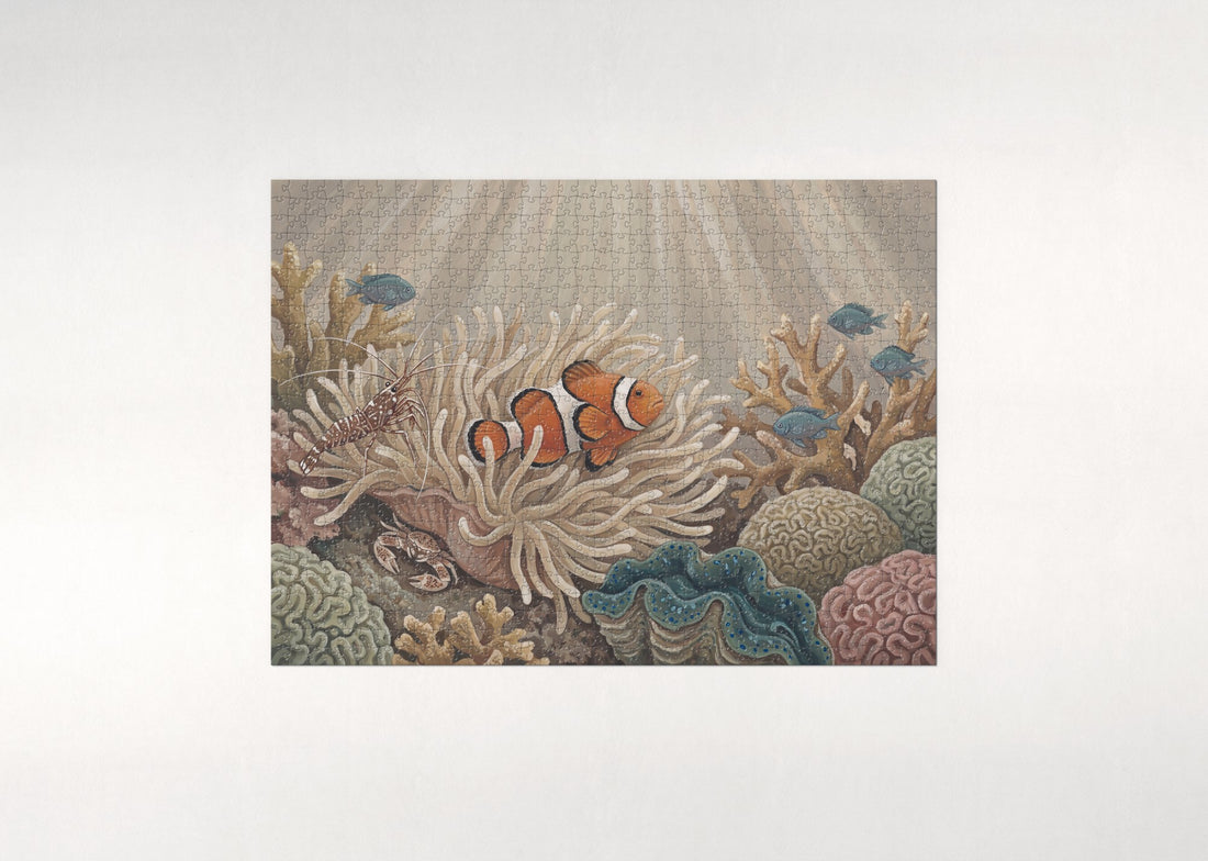Clownfish in the Sea Anemone jigsaw puzzle - gift box