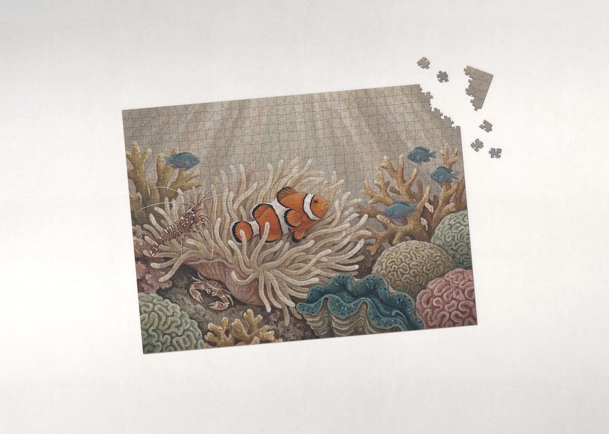 Clownfish in the Sea Anemone jigsaw puzzle - puzzle with loose pieces
