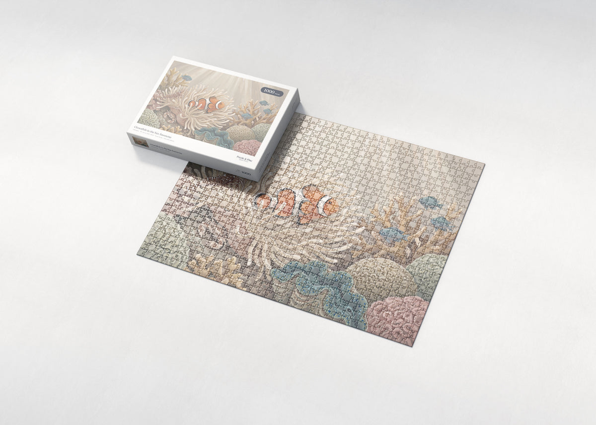 Clownfish in the Sea Anemone jigsaw puzzle - box and puzzle