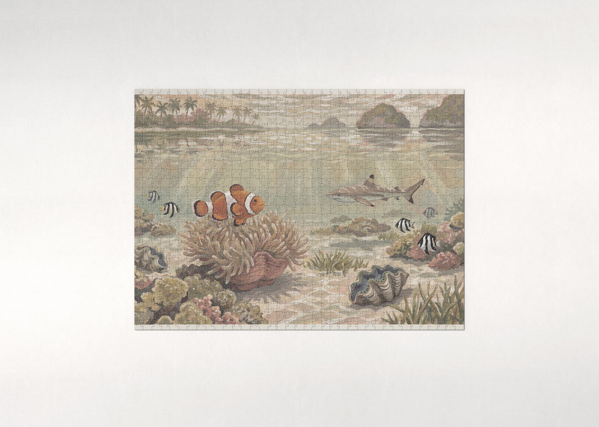 Clownfish in the Tropical Lagoon jigsaw puzzle - flat puzzle