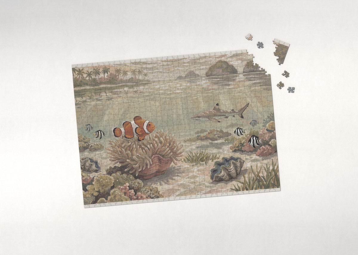 Clownfish in the Tropical Lagoon jigsaw puzzle - puzzle with loose pieces