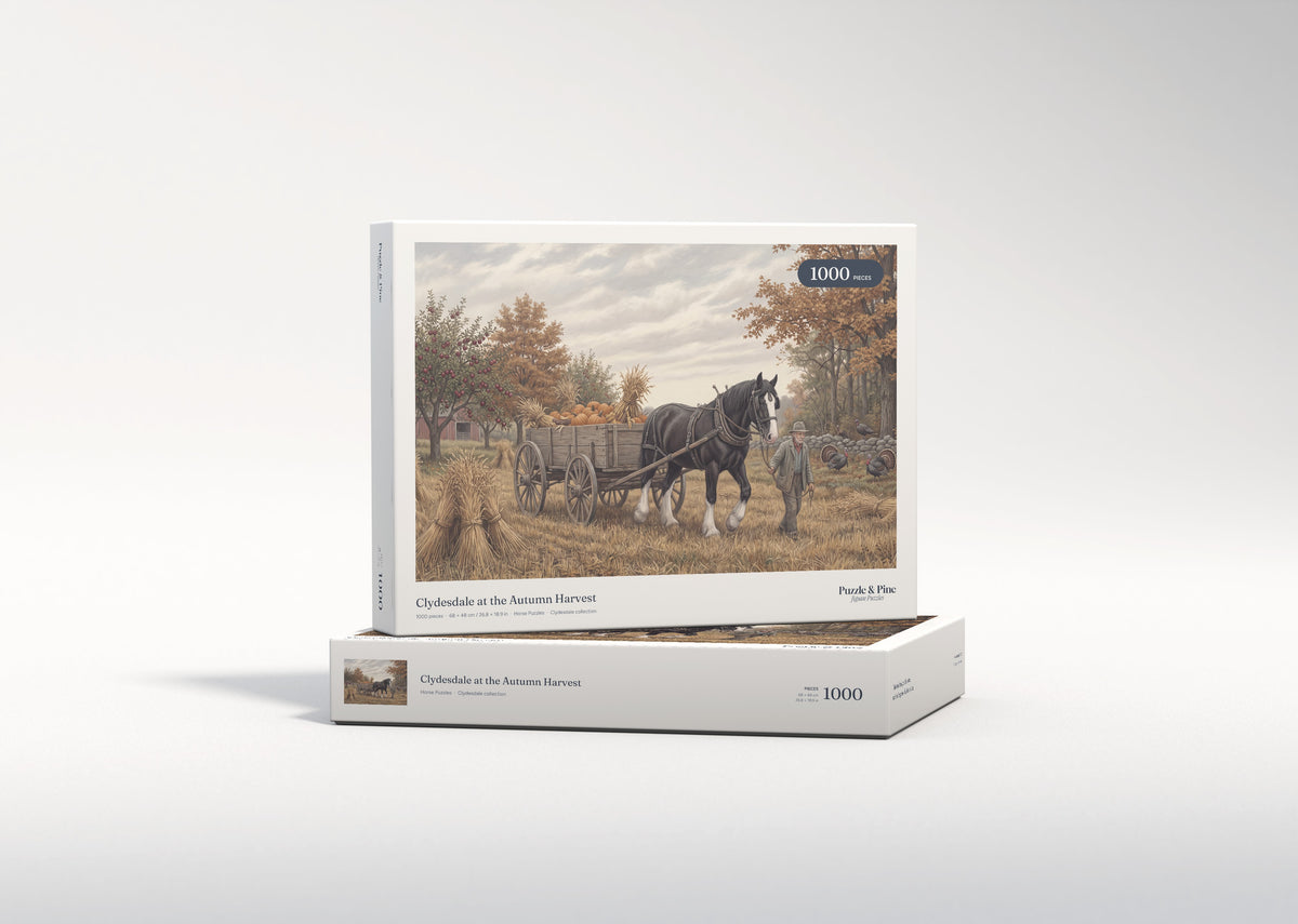 Clydesdale at the Autumn Harvest jigsaw puzzle - gift box