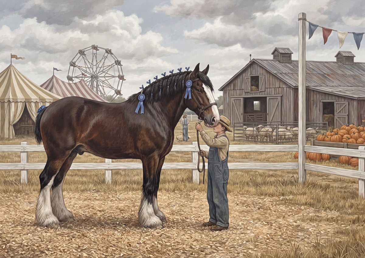 Clydesdale at the County Fair jigsaw puzzle