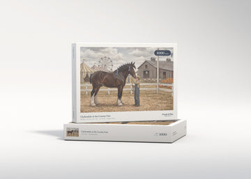 Clydesdale at the County Fair jigsaw puzzle - gift box