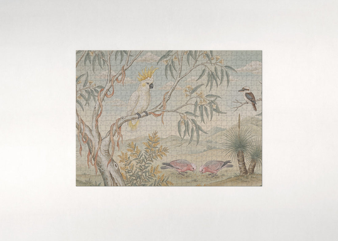Cockatoo in the Eucalyptus Grove jigsaw puzzle - gift box