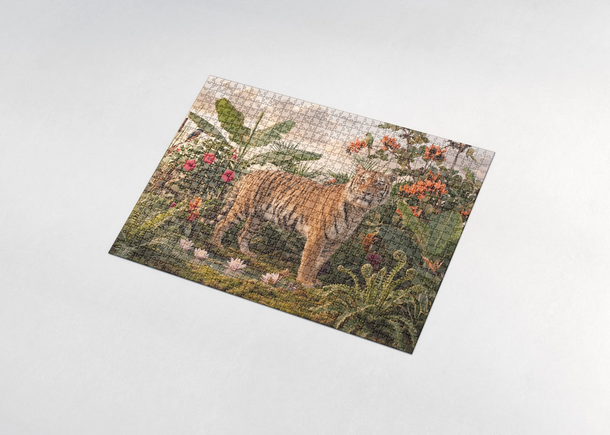Colorful Tiger Illustration jigsaw puzzle - assembled puzzle