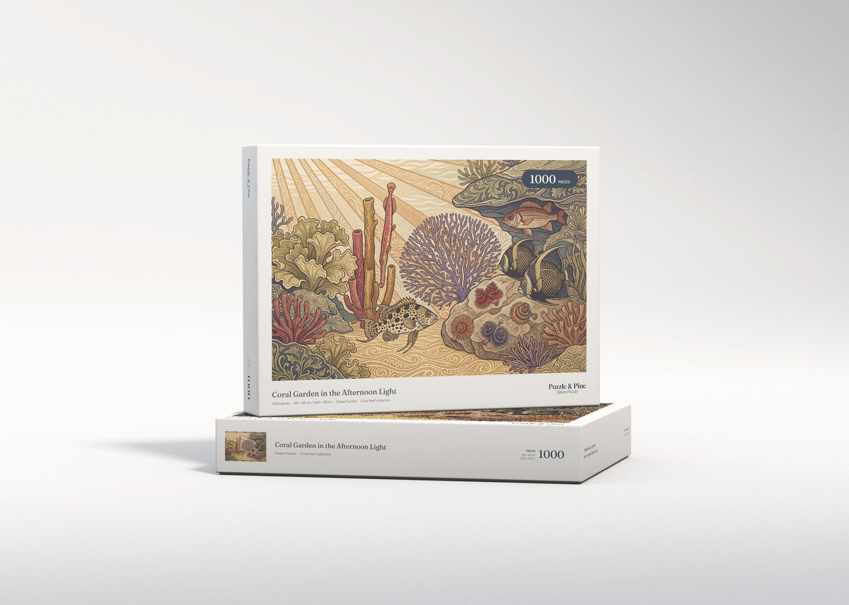 Coral Garden in the Afternoon Light jigsaw puzzle - gift box